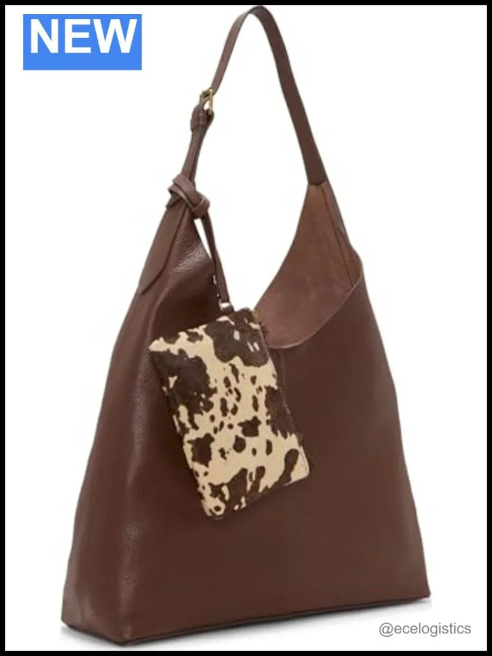 Lucky Brand Anny Large Hobo Bag 100% Leather Shoulder Bag